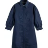 CLEAN DENIM UTILITY DRESS CONTAINS HEMP