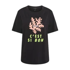 CLEAN TEE WITH BRIGHT ARTWORK