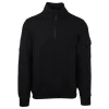 QUARTER ZIP LOGO SWEAT