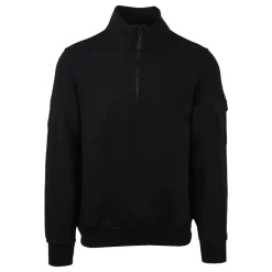 QUARTER ZIP LOGO SWEAT