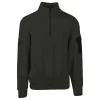 QUARTER ZIP LOGO SWEAT