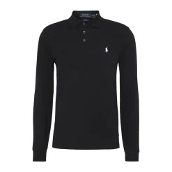 STRECHT LONG SLEEVE KNIT POLO